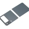 Top & Bottom Back Cover Glass With Camera Lens For Samsung Galaxy Z Flip 3 5G (Aftermarket Plus) (Green)