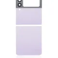 Top & Bottom Back Cover Glass With Camera Lens For Samsung Galaxy Z Flip 3 5G (Aftermarket Plus) (Lavender)