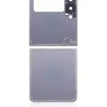 Top & Bottom Back Cover Glass With Camera Lens For Samsung Galaxy Z Flip 3 5G (Aftermarket Plus) (Lavender)