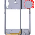 Mid-Frame Housing For Samsung Galaxy A50 (A505 / 2019) (International Version) (Aftermarket Plus) (White)