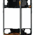 Mid-Frame Housing For Samsung Galaxy A70 (A705 / 2019) (Aftermarket Plus) (Black)