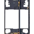 Mid-Frame Housing For Samsung Galaxy A71 (A715 / 2020) ( Aftermarket Plus) (Prism Crush Black)