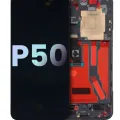 OLED Assembly With Frame For Huawei P50 (Genuine OEM) (Black)