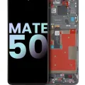 OLED Assembly With Frame For Huawei Mate 50 (Genuine OEM) (Black)