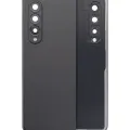 Back Cover Glass With Camera Lens For Samsung Galaxy Z Fold 3 5G (Aftermarket Plus) (Phantom Black)