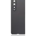 Back Cover Glass With Camera Lens For Samsung Galaxy Z Fold 3 5G (Aftermarket Plus) (Phantom Black)