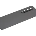 Back Cover Glass With Camera Lens For Samsung Galaxy Z Fold 3 5G (Aftermarket Plus) (Phantom Black)