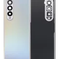 Back Cover Glass With Camera Lens For Samsung Galaxy Z Fold 3 5G (Aftermarket Plus) (Phantom Silver)