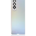 Back Cover Glass With Camera Lens For Samsung Galaxy Z Fold 3 5G (Aftermarket Plus) (Phantom Silver)
