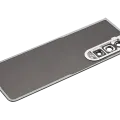 Back Cover Glass With Camera Lens For Samsung Galaxy Z Fold 3 5G (Aftermarket Plus) (Phantom Silver)