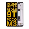 Дисплейний модуль (LCD) з рамкою для Xiaomi Redmi Note 9 4G / Redmi 9T / Poco M3 / Redmi 9 Power (Refurbished) (всі кольори)