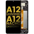 Дисплейний модуль (LCD) з рамкою для Samsung Galaxy A12 (A125 / 2020) / A12 Nacho (A127 / 2021) (Refurbished) (всі кольори)