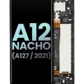 LCD Assembly With Frame For Samsung Galaxy A12 Nacho (A127 / 2021) (Service Pack) (Black)