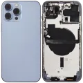 Back Housing W/ Small Parts For iPhone 13 Pro Max (EU / Global Version) (Used OEM Pull: Grade B) (Sierra Blue)