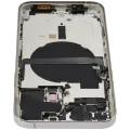 Back Housing W/ Small Parts For iPhone 13 Pro Max (EU / Global Version) (Used OEM Pull: Grade B) (Silver)