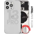 Back Housing W/ Small Parts For iPhone 13 Pro (EU / Global Version) (Used OEM Pull: Grade B) (Silver)