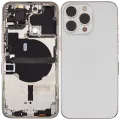 Back Housing W/ Small Parts For iPhone 13 Pro (EU / Global Version) (Used OEM Pull: Grade B) (Silver)