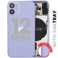 Back Housing W/ Small Parts For iPhone 12 Mini (EU / Global Version) (Used OEM Pull: Grade B) (Purple)