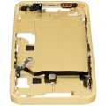Mid-Frame Housing W/ Small Parts For iPhone 14 (US Version) (Used OEM Pull: Grade A) (Yellow)