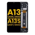 Дисплейний модуль (LCD) з рамкою для Samsung Galaxy A13 4G (A135 / 2022) / A13s (A137 / 2022) (Refurbished) (усі кольори)