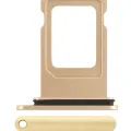 Dual Sim Card Tray For iPhone XR (Yellow)