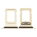 Dual Sim Card Tray For iPhone XR (Yellow)