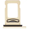 Dual Sim Card Tray For iPhone XR (Yellow)