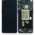 OLED Assembly With Frame For OnePlus 9RT 5G (Refurbished) (Hacker Black)