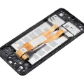 LCD Assembly With Frame For Samsung Galaxy A03 Core (A032 / 2021) (Refurbished) (Black)