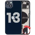 Back Housing W/ Small Parts For iPhone 13 (US Version) (Used OEM Pull: Grade A) (Midnight)