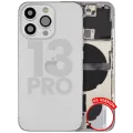 Back Housing W/ Small Parts For iPhone 13 Pro (US Version) (Used OEM Pull: Grade A) (Silver)