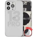 Back Housing W/ Small Parts For iPhone 13 Pro (US Version) (Used OEM Pull: Grade B) (Silver)