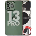 Back Housing W/ Small Parts For iPhone 13 Pro (US Version) (Used OEM Pull: Grade B) (Alpine Green)