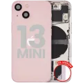 Back Housing W/ Small Parts For iPhone 13 Mini (US Version) (Used OEM Pull: Grade B) (Pink)