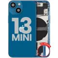 Back Housing W/ Small Parts For iPhone 13 Mini (US Version) (Used OEM Pull: Grade C) (Blue)
