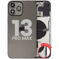 Back Housing W/ Small Parts For iPhone 13 Pro Max (US Version) (Used OEM Pull: Grade B) (Graphite)