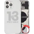 Back Housing W/ Small Parts For iPhone 13 Pro Max (US Version) (Used OEM Pull: Grade B) (Silver)