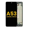 Дисплейний модуль (OLED) з рамкою для Samsung Galaxy A53 5G (A536 / 2022) (Refurbished) (чорний)