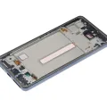 Дисплейний модуль (OLED) з рамкою для Samsung Galaxy A53 5G (A536 / 2022) (Refurbished) (чорний)