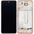 OLED Assembly With Frame For Samsung Galaxy A53 5G (A536 / 2022) (Refurbished) (Peach)