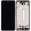 Дисплейний модуль (OLED) з рамкою для Samsung Galaxy A53 5G (A536 / 2022) (6.36") (Aftermarket Plus) (чорний)