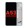 OLED Assembly With Frame For Samsung Galaxy A53 5G (A536 / 2022) (6.36") (Aftermarket Plus) (Blue)