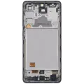 OLED Assembly With Frame For Samsung Galaxy A72 (A725 / 2021) (Aftermarket Plus) (Awesome Black)