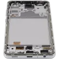 OLED Assembly With Frame For Samsung Galaxy A72 (A725 / 2021) (Aftermarket Plus) (Awesome White)
