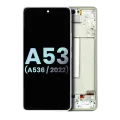 OLED Assembly With Frame For Samsung Galaxy A53 5G (A536 / 2022) (Service Pack) (White)