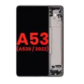 OLED Assembly With Frame For Samsung Galaxy A53 5G (A536 / 2022) (6.46") (Aftermarket Plus) (Black)