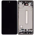 OLED Assembly With Frame For Samsung Galaxy A53 5G (A536 / 2022) (6.46") (Aftermarket Plus) (Black)