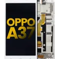 LCD Assembly With Frame For OPPO A37 (Refurbished) (White)