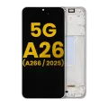 OLED Assembly With Frame For Samsung Galaxy A26 5G (A266 / 2025) (Refurbished) (White)