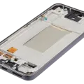 OLED Assembly With Frame For Samsung Galaxy A36 5G (A366 / 2025) (Refurbished) (Black)
